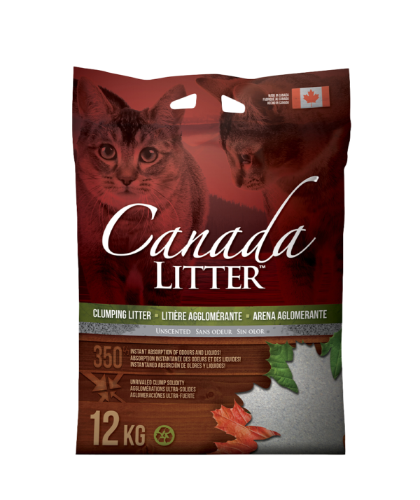 CANADA LITTER 12KG AGLOMERANTE - SEM FRAGRÂNCIA